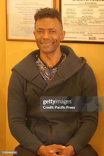 Jean Michel Danquin during the press conference in the foyer of the Teatro Augusteo in Napoli. The cast of the musical "La Via del successo" meet the...