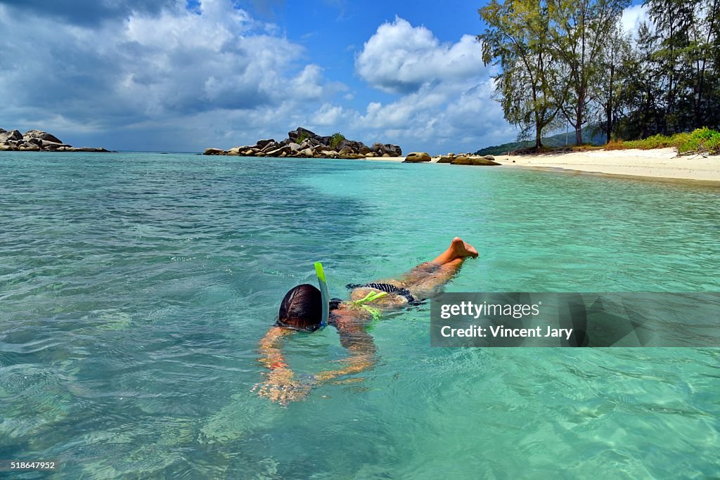 Snorkeling at Perhentian island, Malaysia