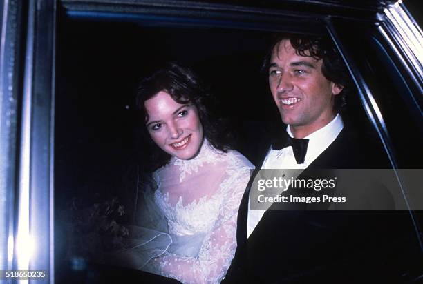 Robert F. Kennedy Jr. And Emily Ruth Black photographed after getting married on April 3, 1982 in her hometown of Bloomington, Indiana.