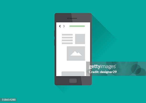 mobile phone - designer computer screen stock illustrations