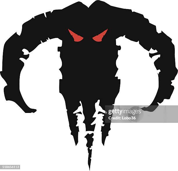 demon head - monsters vector stock illustrations