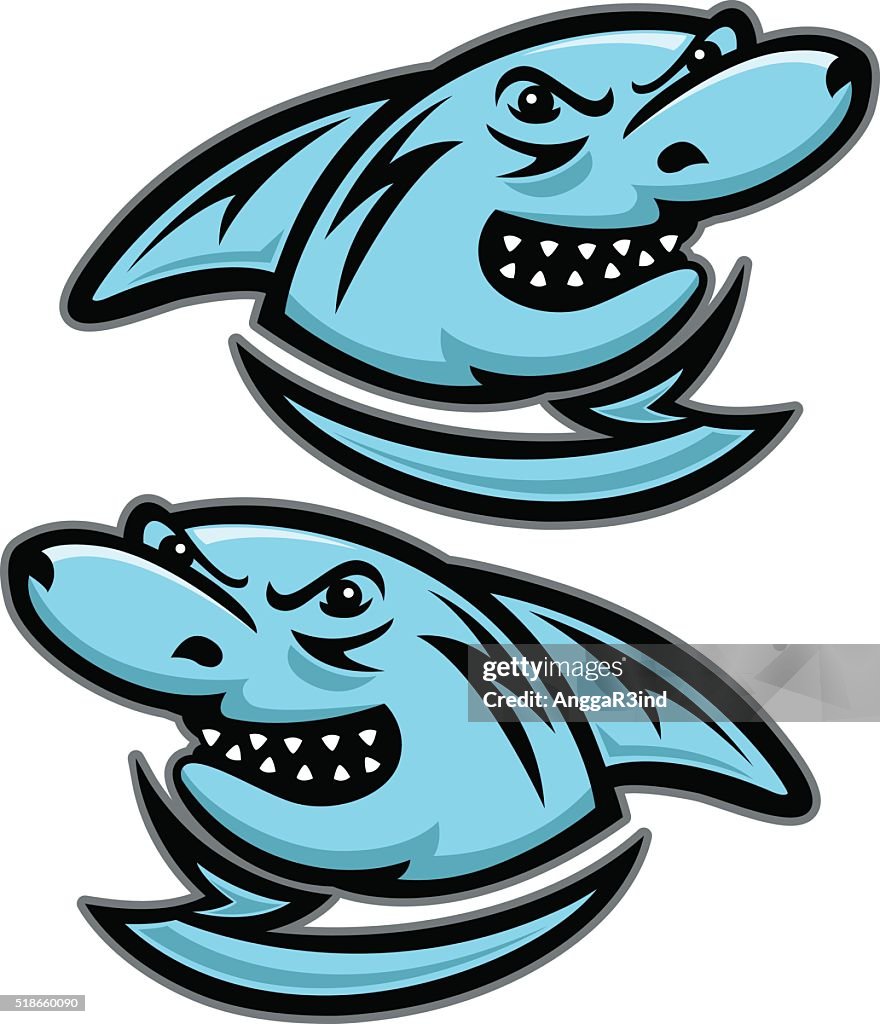 Shark Head Mascot