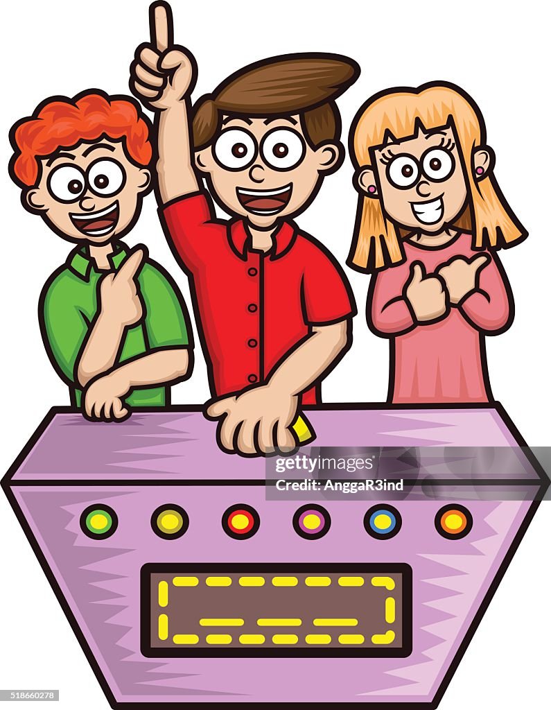 Game Shows Contestants Cartoon