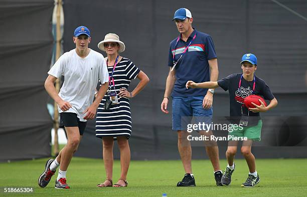 James Sutherland, CEO Cricket Australia, looks on during previews ahead of the Women's ICC World Twenty20 Indis Final between Australia and West...