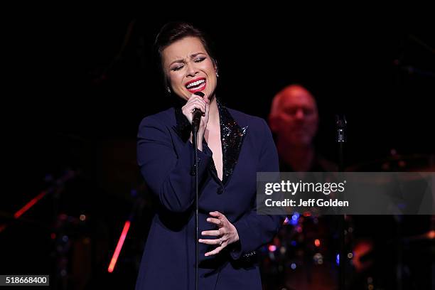 Lea Salonga performs at Valley Performing Arts Center on April 1, 2016 in Northridge, California.