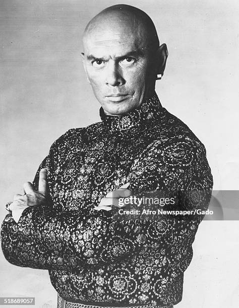 Actor Yul Brynner, 1980.