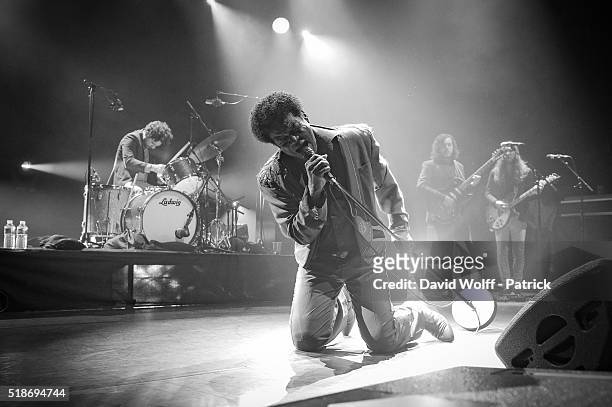 Charles Bradley performs at L'Olympia on April 1, 2016 in Paris, France.