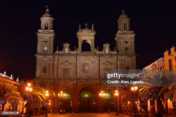 santa anna cathedral, gran canaria, spain. - las palmas cathedral stock pictures, royalty-free photos & images