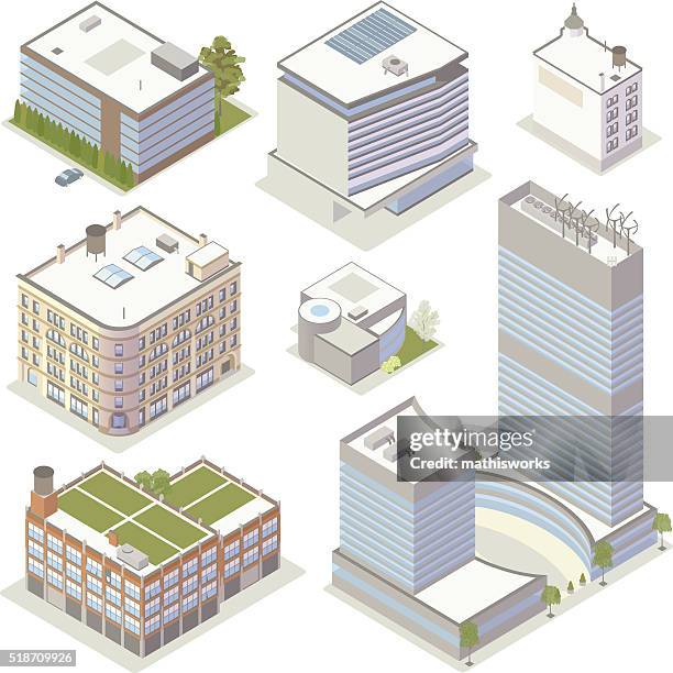 office building illustrations - new business stock illustrations