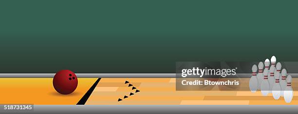 bowling alley - bowling ball stock illustrations