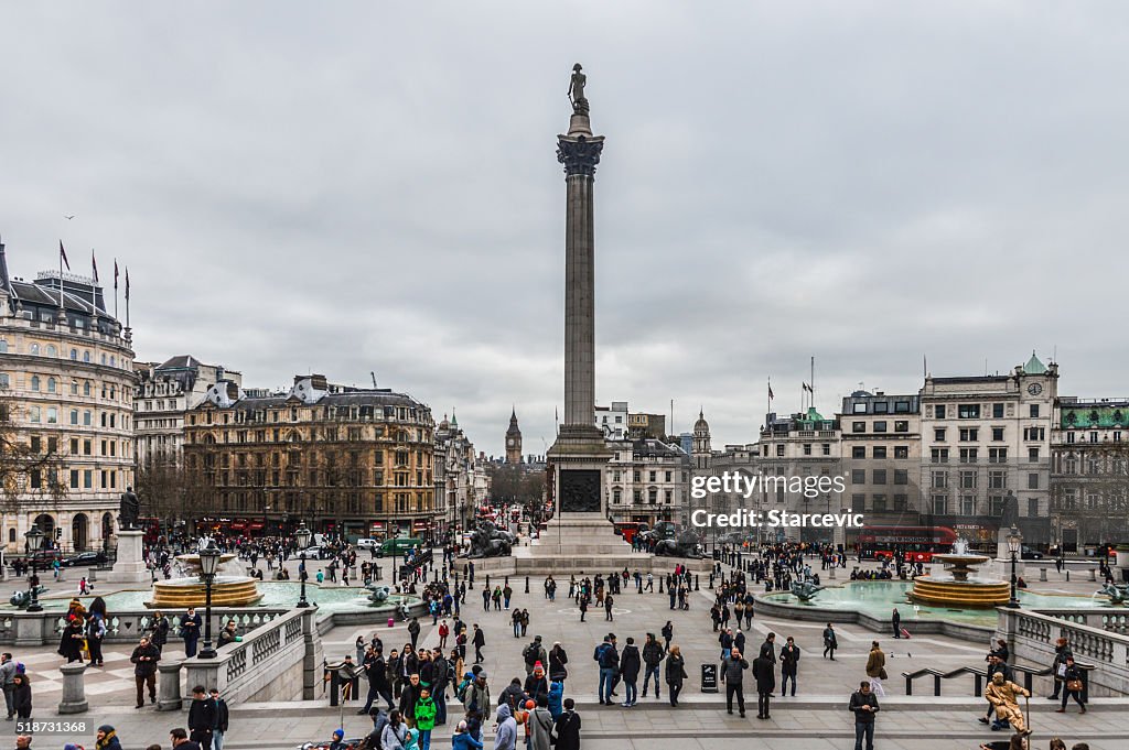 Trafalgar Square in London