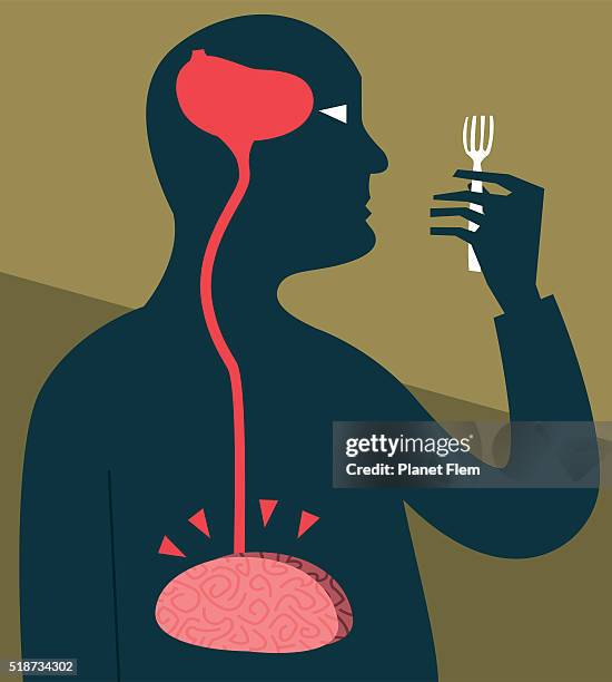 hunger - craving food stock illustrations