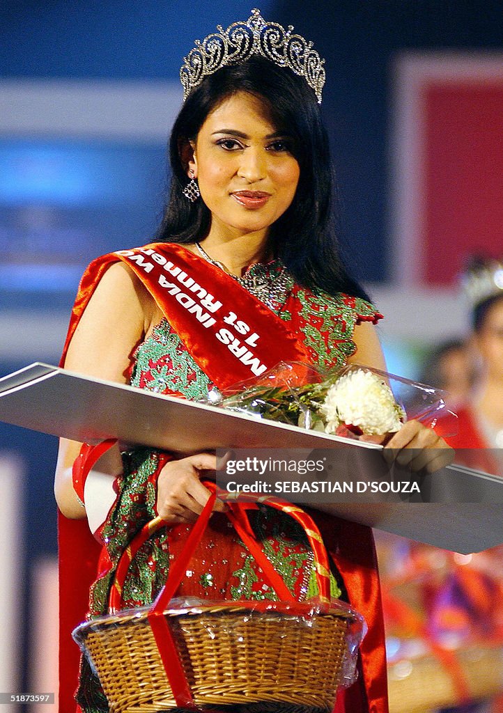 First runnerup at Mrs IndiaWorld Pagent 2004 contest Arunima Dutta