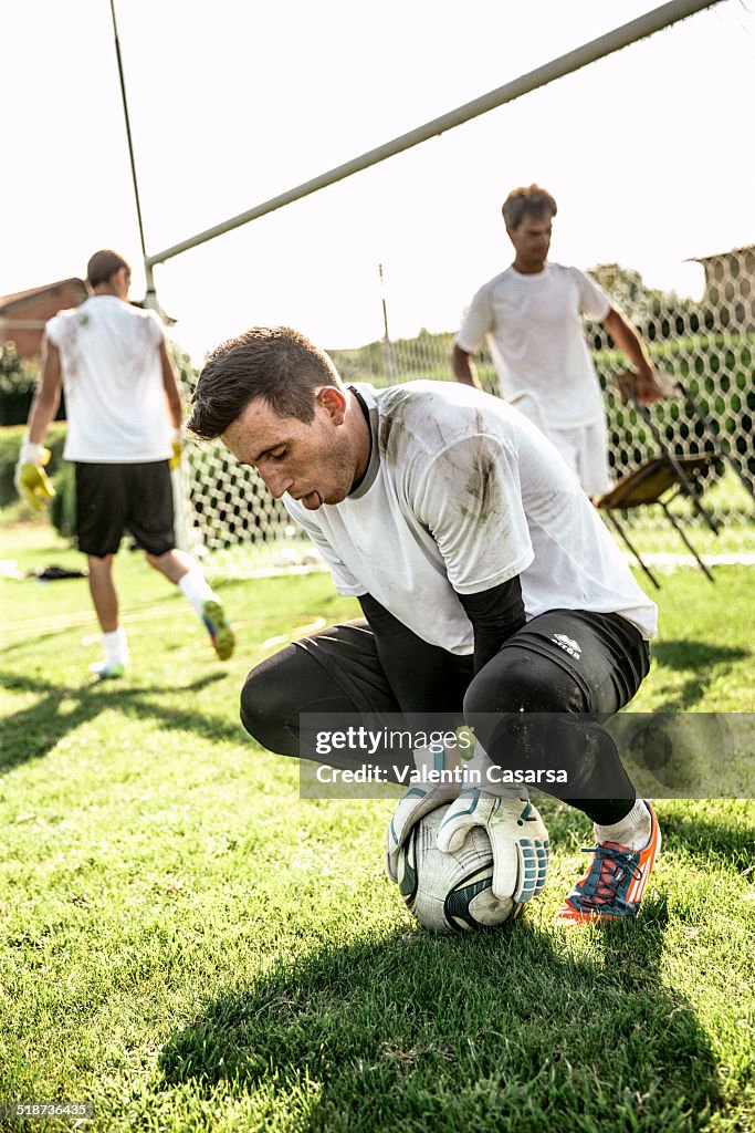 Goalkeeper training