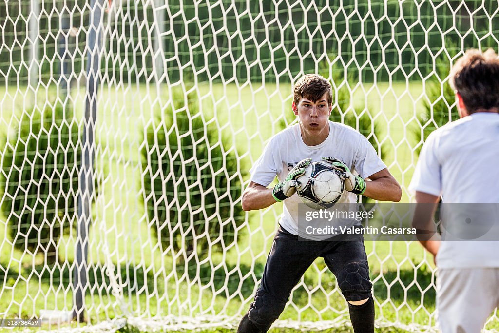 Goalkeeper training