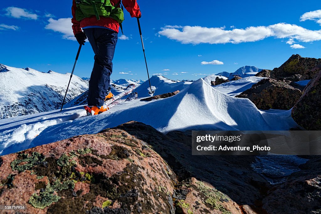 Skibergsteigen das Gebirge Sawatch Berge