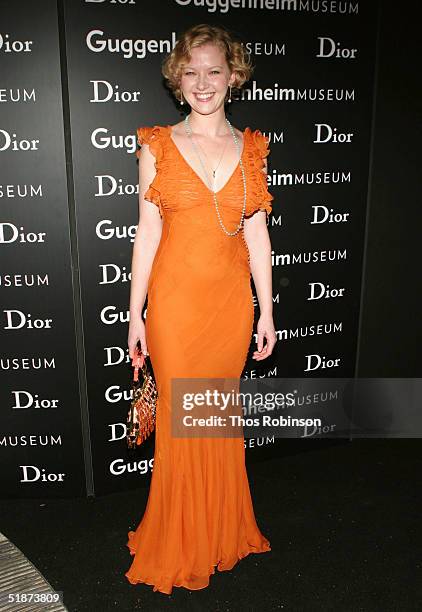 Actress Gretchen Mol attends the Solomon R Guggenheim Museum's Young Collectors Council Artists Ball hosted by Dior on December 16, 2004 at the...