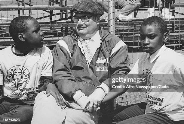 Athletes during the Special Olympics, Maryland, 1995.