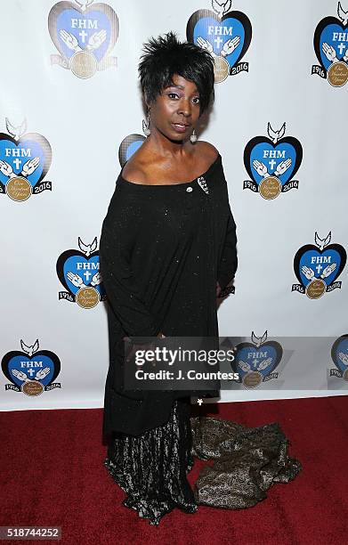 Phyllis Yvonne Stickney poses for a photo at the 2016 Franciscan Handmaids Of The Most Pure Heart of Mary Centennial Gala at The New York Academy Of...