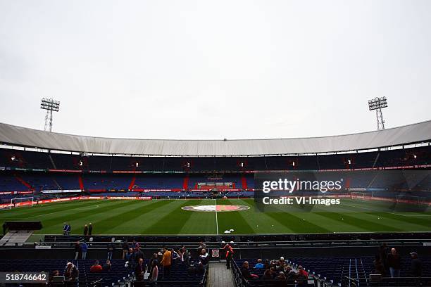 Overview stadium de Kuip of Feyenoord Rotterdam, overzicht stadion de Kuip of Feyenoord Rotterdam during the Dutch Eredivisie match between Feyenoord...