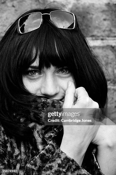 Actress Amanda Ryan poses at a photoshoot at her home in London on the 27th of November 2003.