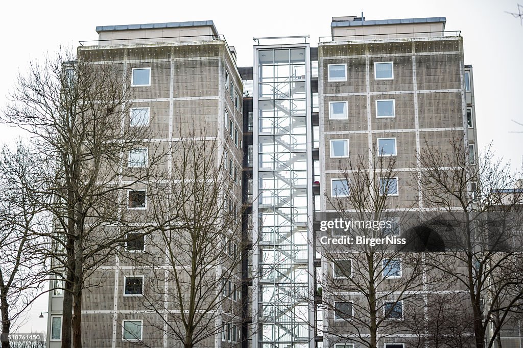 Bellahøj Denmarks First Highrise Buildings Copenhagen Denmark High-Res ...