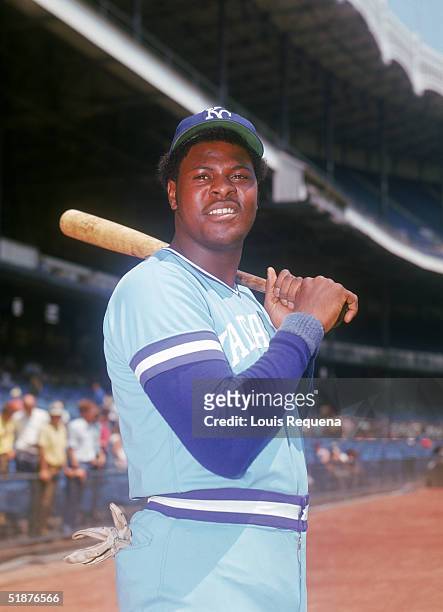 John Mayberry of the Kansas City Royals poses for a portrait circa 1972-1977.