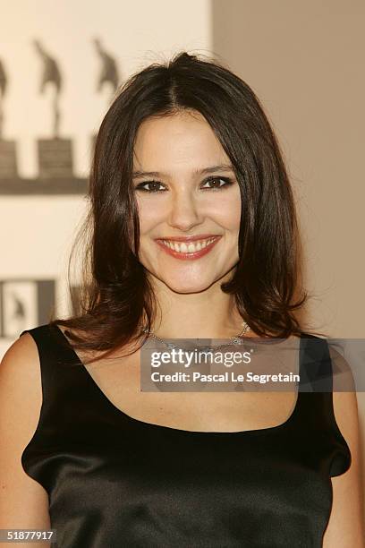 Actress Virginie Ledoyen poses as she arrives to attend the Nijinsky Awards Ceremony at The Monaco Dance Forum on December 18, 2004 in Monte Carlo,...