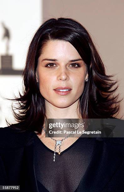 Neve Campbell attends the Nijinsky Awards Ceremony at The Monaco Dance Forum on December 18, 2004 in Monte Carlo, Monaco. Previous winners include...