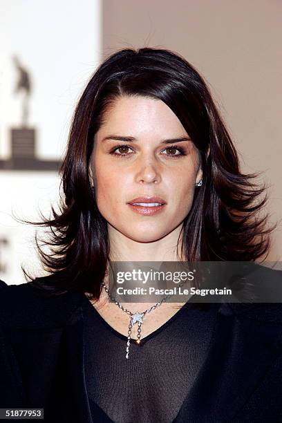 Neve Campbell attends the Nijinsky Awards Ceremony at The Monaco Dance Forum on December 18, 2004 in Monte Carlo, Monaco. Previous winners include...