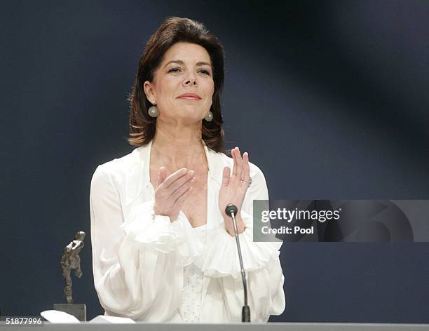 Princess Caroline of Hanover attends the Nijinsky Awards Ceremony at The Monaco Dance Forum on December 18, 2004 in Monte Carlo, Monaco. Previous...