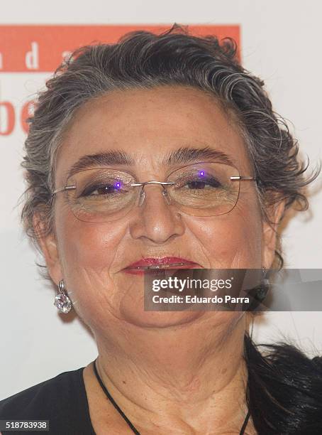 Elena Benarroch attends the Global Gift Gala photocall at Madrid Townhall on April 2, 2016 in Madrid, Spain.