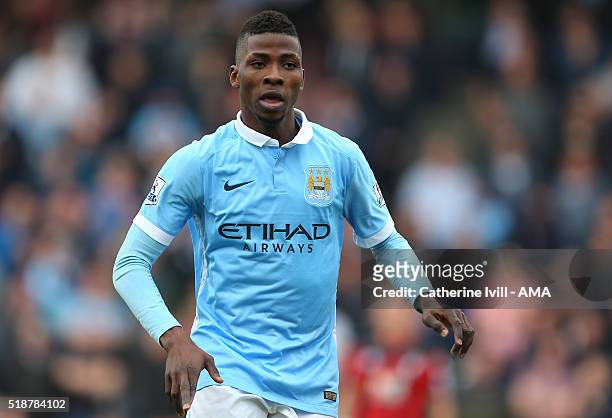 Kelechi Iheanacho of Manchester City during the Barclays Premier League match between AFC Bournemouth and Manchester City at Vitality Stadium on...