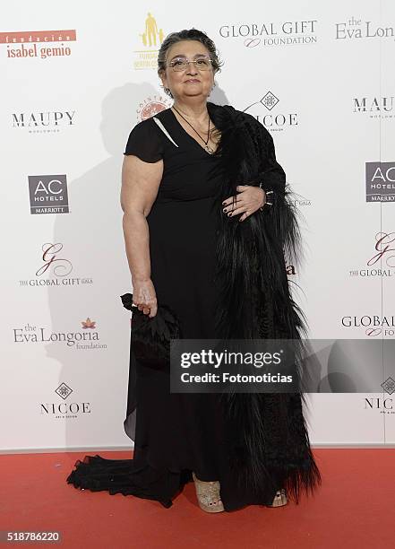 Elena Benarroch attends the Global Gift Gala at the Palacio de Cibeles on April 2, 2016 in Madrid, Spain.