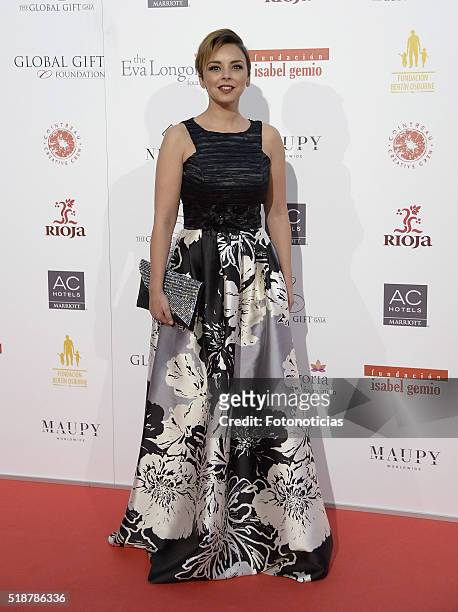 Chenoa attends the Global Gift Gala at the Palacio de Cibeles on April 2, 2016 in Madrid, Spain.