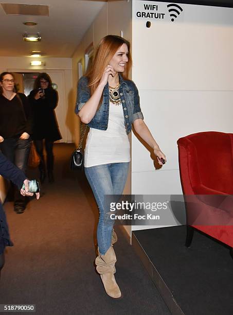Youtuber/model/comedian Andy Raconte attends the Youtuber Andy Meets Her Fan At FNAC Bercy in Paris on April 2, 2015 in Paris; France.