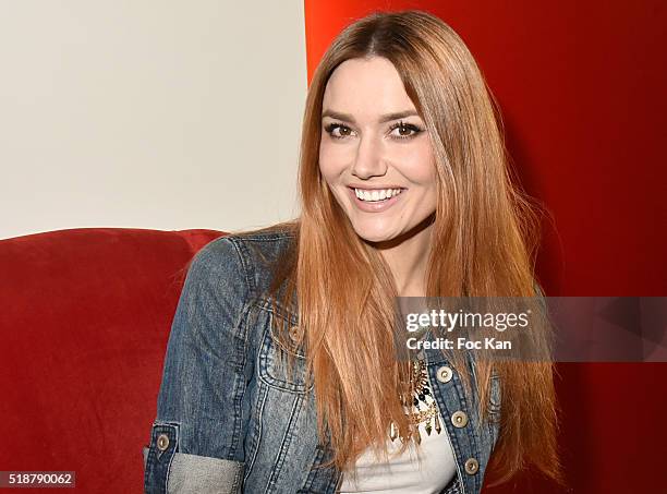 Youtuber/model/comedian Andy Raconte attends the Youtuber Andy Meets Her Fan At FNAC Bercy in Paris on April 2, 2015 in Paris; France.