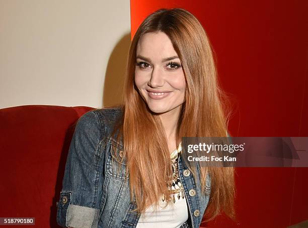 Youtuber/model/comedian Andy Raconte attends the Youtuber Andy Meets Her Fan At FNAC Bercy in Paris on April 2, 2015 in Paris; France.