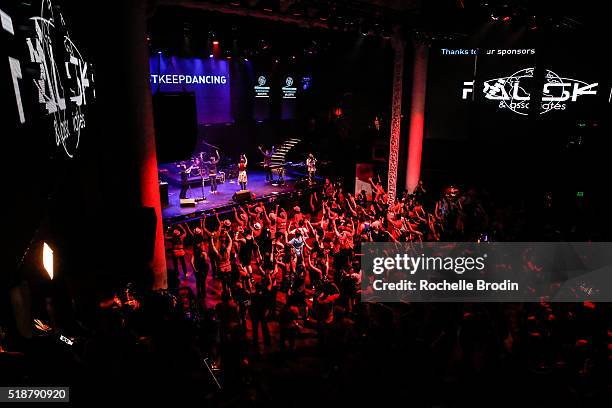 General atmosphere at Lights Camera Cure's 5th Annual Hollywood Dance Marathon Benefiting Mattel Children's Hospital UCLA And The Four Diamonds Fund...