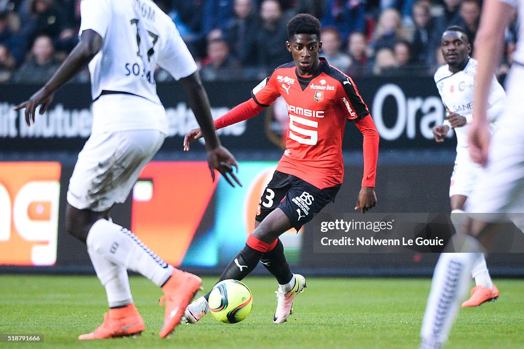 Dembele Rennes Ousmane Dembele of Rennes during the French Ligue 1 match between ...
