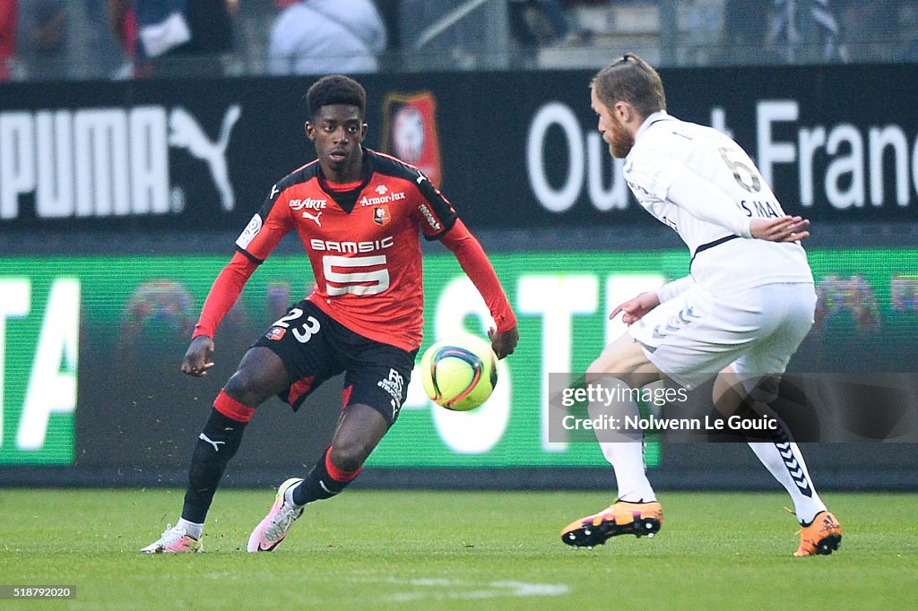 Dembele Rennes Ousmane Dembele of Rennes during the French Ligue 1 match between ...