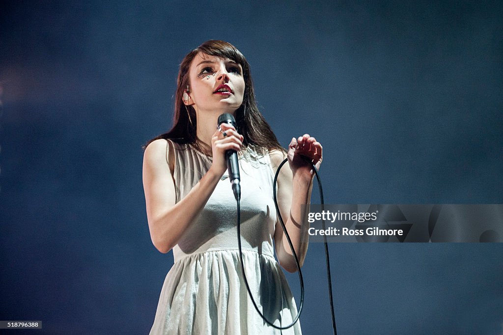 Chvrches Peform At SSE Hydro In Glasgow