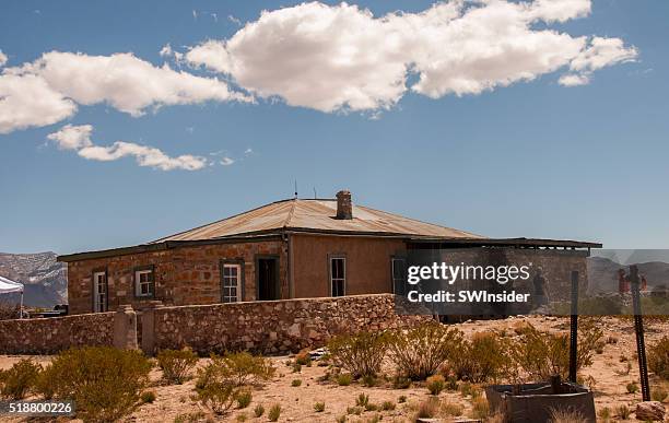 house where world's first atomic bomb was assembled - white sands missile range stock pictures, royalty-free photos & images