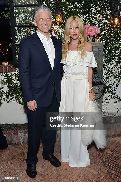 Efraim Grinberg and Rachel Zoe attend a dinner celebrating Kerry Washington hosted by ELLE, Editor-In-Chief, Robbie Myers and Movado, Chairman & CEO,...