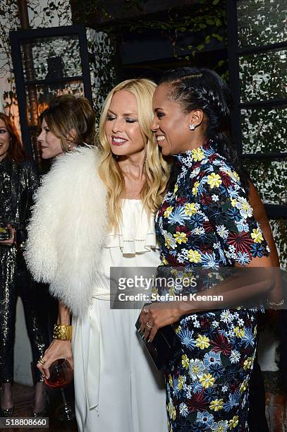 Rachel Zoe and Kerry Washington attend a dinner celebrating Kerry Washington hosted by ELLE, Editor-In-Chief, Robbie Myers and Movado, Chairman &...