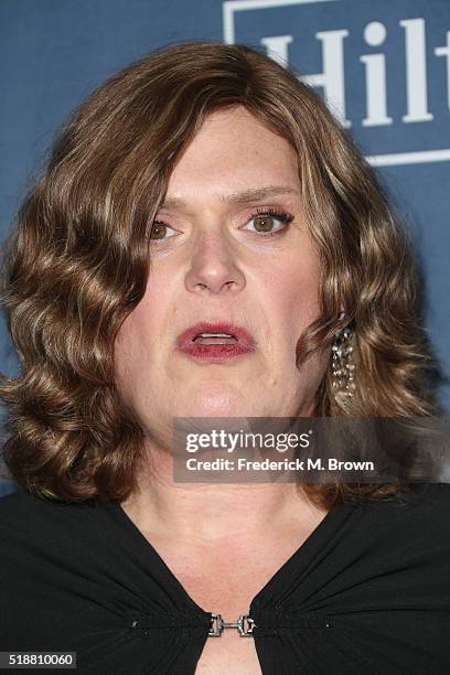 Lilly Wachowski attends the 27th Annual GLAAD Media Awards at the Beverly Hilton Hotel on April 2, 2016 in Beverly Hills, California.