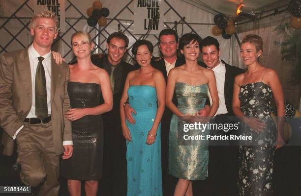 01 JANUARY 2000 - JOLYN JAMES, ALYSSA JANE COOK, TEO GEBERT, MEME THORNE, SCOTT BURGESS, INGRID RUZZ, NICHOLAS BISHOP AND BRIDIE CARTER ATTEND LAUNCH...