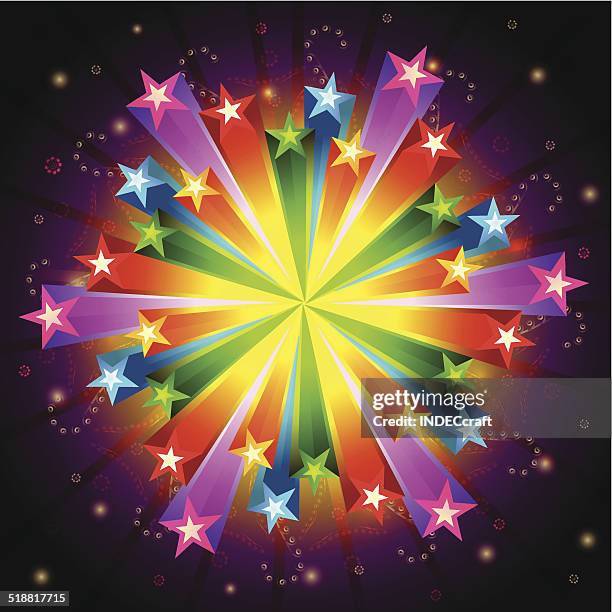 party celebration template - colorful explosion stock illustrations