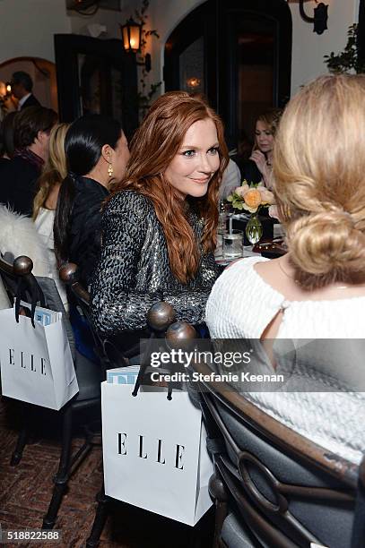 Darby Stanchfield attends dinner celebrating Kerry Washington hosted by ELLE, Editor-In-Chief, Robbie Myers and Movado, Chairman & CEO, Efraim...