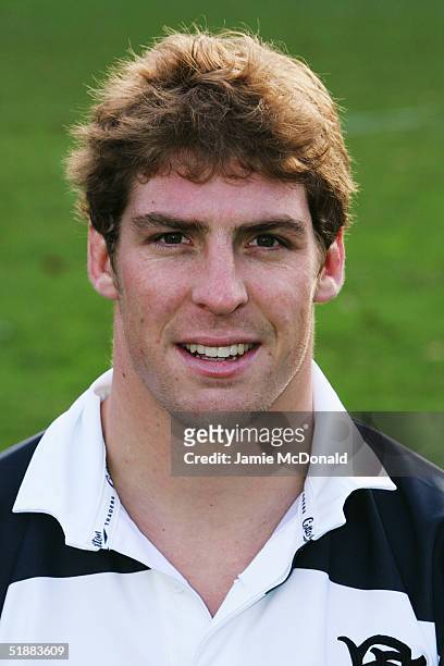 Portrait of Daniel Vickerman of the Barbarians team at the photocall held at the Honourable Artillery Club in London, England on November 29, 2004.